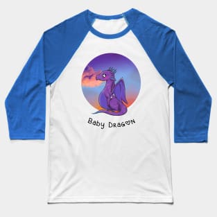 Sunset Baby Dragon 2 Baseball T-Shirt